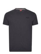 Essential Logo Emb Tee Tops T-shirts Short-sleeved Black Superdry