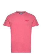 Vintage Logo Emb Tee Tops T-shirts Short-sleeved Pink Superdry