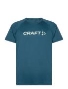 Core Essence Logo Tee M Sport T-shirts Short-sleeved Blue Craft