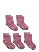 Ankle Sock -Solid Sukat Purple Minymo