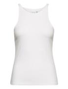 Viathalia New Strap Top Tops T-shirts & Tops Sleeveless White Vila