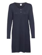 Jacqueline Longsleeved Dress Polvipituinen Mekko Navy CCDK Copenhagen