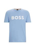 Thinking 1 Tops T-shirts Short-sleeved Blue BOSS