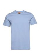 Perry Crunch V-Ss Tee Tops T-shirts Short-sleeved Blue Mos Mosh Galler...
