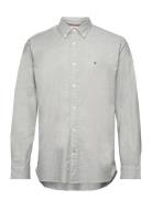 1985 Flex Oxford Rf Shirt Tops Shirts Casual Grey Tommy Hilfiger