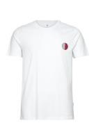 Jbs Of Dk O-Neck Blend Tops T-shirts Short-sleeved White JBS Of Denmar...