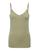 Pcsirene Singlet Noos Tops T-shirts & Tops Sleeveless Green Pieces