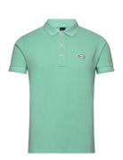 Polo Regular Polo Tops Polos Short-sleeved Green Replay