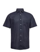 Bs Gandia Casual Modern Fit Shirt Tops Shirts Short-sleeved Navy Bruun...