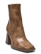 Women Boots Shoes Boots Ankle Boots Ankle Boots With Heel Brown Tamari...