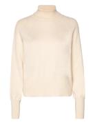 Esisa Rollneck Knit Tops Knitwear Turtleneck Cream Esme Studios