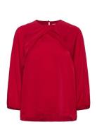 Litoiw Blouse Tops Blouses Long-sleeved Red InWear