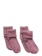 Baby Rib Sock W. Abs Sukat Pink Minymo