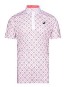 Pure Monogram Polo Tops Polos Short-sleeved White PUMA Golf