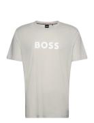 T-Shirt Rn Tops T-shirts Short-sleeved Grey BOSS