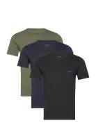Tshirtrn 3P Classic Tops T-shirts Short-sleeved Black BOSS