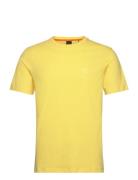 Tales Tops T-shirts Short-sleeved Yellow BOSS
