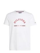 Rwb Arch Gs Tee Tops T-shirts Short-sleeved White Tommy Hilfiger