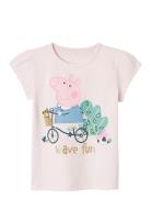 Nmfjasmine Peppapig Ss Top Cplg Tops T-shirts Short-sleeved Pink Name ...