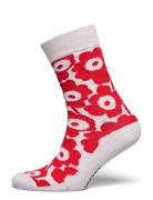 Kirmailla Unikko T Lingerie Socks Regular Socks Red Marimekko