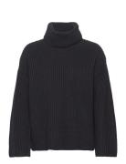 Slfsefika Ls Knit Rollneck Noos Tops Knitwear Turtleneck Black Selecte...