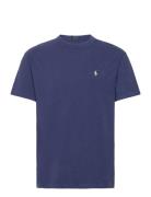 Classic Fit Jersey Crewneck T-Shirt Tops T-shirts Short-sleeved Navy P...
