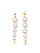 Drop Pearl Earrings Korvakoru Korut Gold Blue Billie