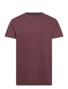 Kolding Tee S/S Tops T-shirts Short-sleeved Purple Clean Cut Copenhage...