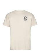 Hco. Guys Graphics Tops T-shirts Short-sleeved Cream Hollister