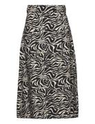 Objleonora Hw Midi Skirt Noos Polvipituinen Hame Black Object