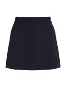 Core Straight Short Skirt Lyhyt Hame Navy Tommy Hilfiger