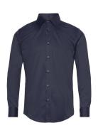 P-Hank-Kent-C1-222 Tops Shirts Business Navy BOSS