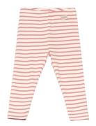 Legging Modal Striped Bottoms Leggings Pink Petit Piao