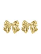 Bow Large Earring Accessories Jewellery Earrings Studs Gold Bud To Ros...