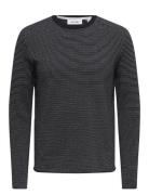 Onsniguel Reg 12 Stripe Crew Knit Tops Knitwear Round Necks Navy ONLY ...