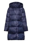 Quilted Long Jacket Topattu Pitkä Takki Navy Ralph Lauren Kids