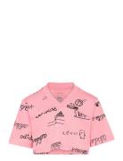 Jg Bluv Cr T Sport T-shirts Short-sleeved Pink Adidas Sportswear