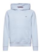 Shield Hoodie Tops Sweat-shirts & Hoodies Hoodies Blue GANT