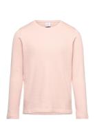 Top L S Basic Rib Tops T-shirts Long-sleeved T-shirts Pink Lindex