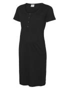 Mlmira Solid Jrs Nightgown 2F A. E. Noos Yöpaita Black Mamalicious