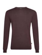 Margrate Tops Knitwear Round Necks Burgundy Matinique