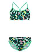 Junglespeak Allover Tie 2 Black/White/ 140 Bikinit Green Speedo