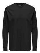 Onsfred Life Ls Tee Noos Tops T-shirts Long-sleeved Black ONLY & SONS