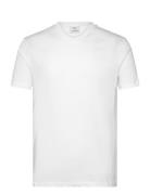 Slim-Fit Cotton V-Neck T-Shirt Tops T-shirts Short-sleeved White Mango