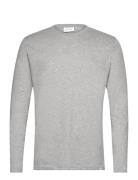 Nørregaard Ls T-Shirt Tonal Tops T-shirts Long-sleeved Grey Les Deux