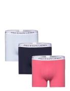 Classic Stretch-Cotton Trunk 3-Pack Bokserit Pink Polo Ralph Lauren