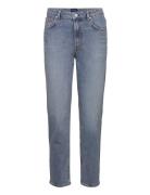 Straight Cropped Jeans Bottoms Jeans Straight-regular Blue GANT