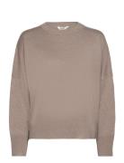 Gillian-M Tops Knitwear Jumpers Beige MbyM