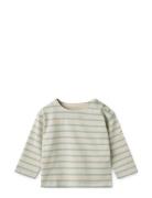 Farah Baby Stripe Sweatshirt Tops T-shirts Long-sleeved T-shirts Beige...