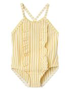 Nbffarrow Swimsuit Lil Uimapuku Uima-asut Yellow Lil'Atelier